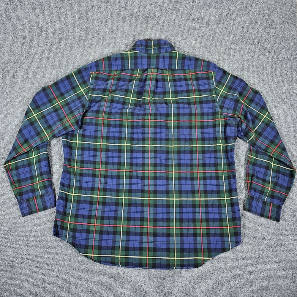 Ralph Lauren Men's Plaid Button Down Shirt Long Sleeve LT Tall Classic Fit Red - Picture 3 of 6